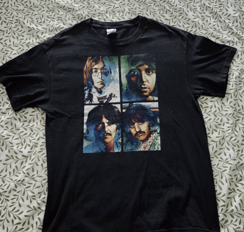 The Beatles Graphic Band T-Shirt | "Let It Be" Portraits | Tennessee River Tag |